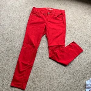 Red jeans